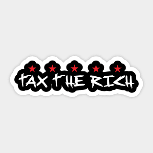 tax the rich Sticker